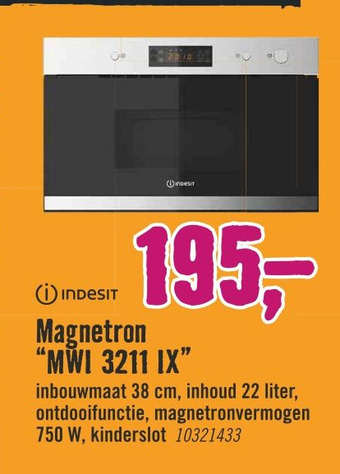 Hornbach Magnetron "MWI 3211 IX" aanbieding