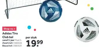 Intertoys Adidas tiro club bal aanbieding