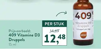 Holland & Barrett 409 Vitamine d3 druppels 15ml aanbieding