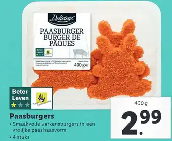 Lidl Paasburgers 400g aanbieding