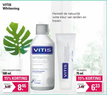 De Online Drogist Vitis Whitening Tandpasta, 75 ml aanbieding