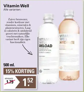 De Online Drogist Vitamin Well 500 ml aanbieding