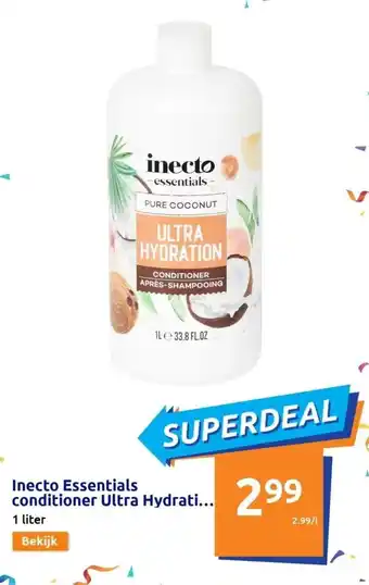 Action Inecto essentials conditioner ultra hydration pure coconut aanbieding