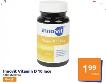 Action Innovit vitamin d 10 mcg aanbieding