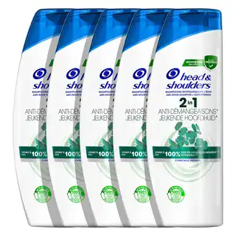 Wehkamp Head & shoulders jeukende hoofdhuid 2-in-1 anti-roos shampoo & conditioner - 5 x 480 ml - voordeelverpakking aanbieding