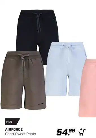 Daka Sport Airforce short sweat pants aanbieding