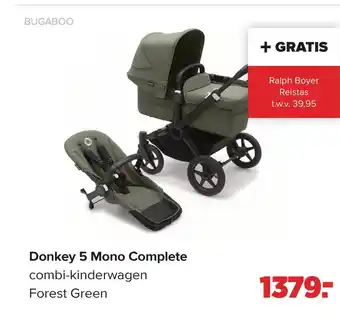 Baby-Dump Donkey 5 mono complete combi-kinderwagen forest green aanbieding