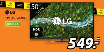 Expert LG TV 50UP78006LB aanbieding