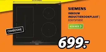 Expert Siemens Inbouw Inductiekookplaat aanbieding