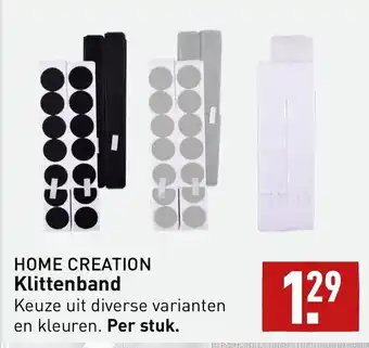 ALDI Home creation klittenband aanbieding