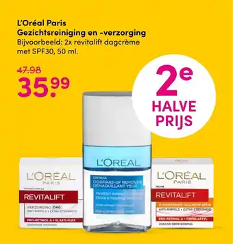 DA L'oreal paris gezichtsreiniging en-verzorging 50ml aanbieding