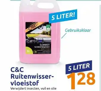 Action C&C ruitenwisser-vloeistof 5 liter aanbieding