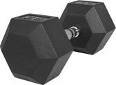 Bol.com Gorilla sports dumbell - 25 kg - gietijzer (rubber coating) - hexagon aanbieding