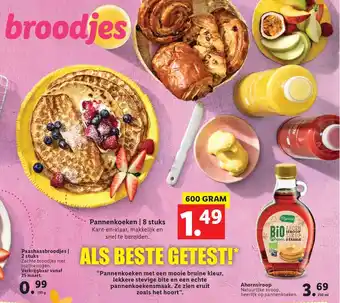 Lidl Pannenkoeken | 8 Stuks, paashaasbroodjes | 2 stuks, ahornsiroop of broodjes 600 gram aanbieding