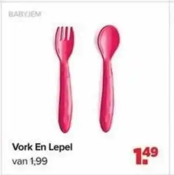 Baby-Dump Babyjem vork en lepel aanbieding