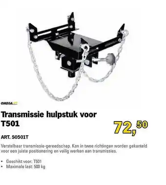 Toolspecial Transmissie hulpstuk voor t501 aanbieding