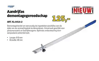 Toolspecial Aandrijfas demontagegereedschap aanbieding