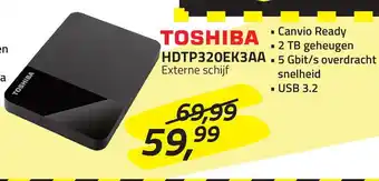 Obbink Toshiba HDTP320EK3AA externe schijf aanbieding