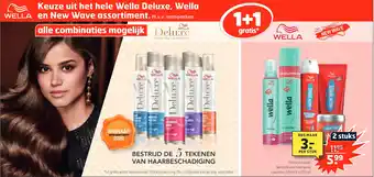 Trekpleister Wella deluxe, wella en new wave assortiment aanbieding