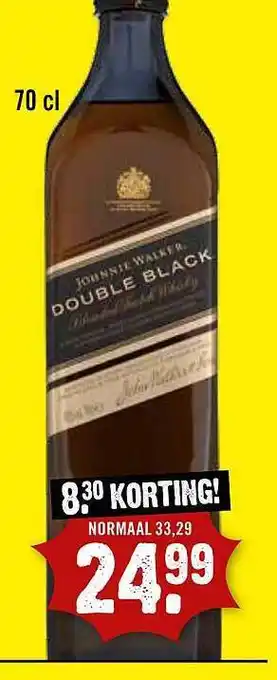 Dirck 3 Johnnie walke double black aanbieding