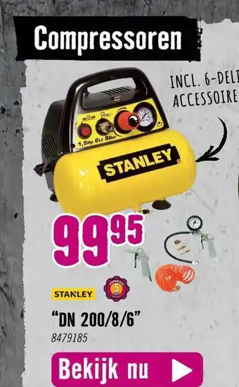 Hornbach Stanley compressoren aanbieding