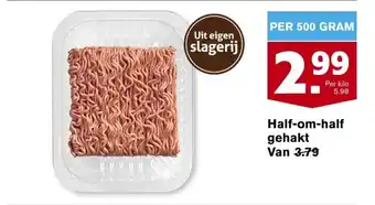 Hoogvliet Half- om-half gehakt 500g aanbieding