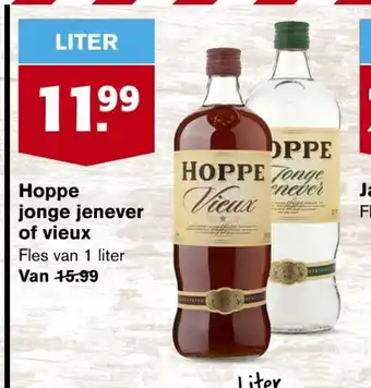 Hoogvliet Hoppe Jonge Jenever of Vieux 1L aanbieding