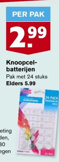 Hoogvliet Knoopcel-batterijen aanbieding