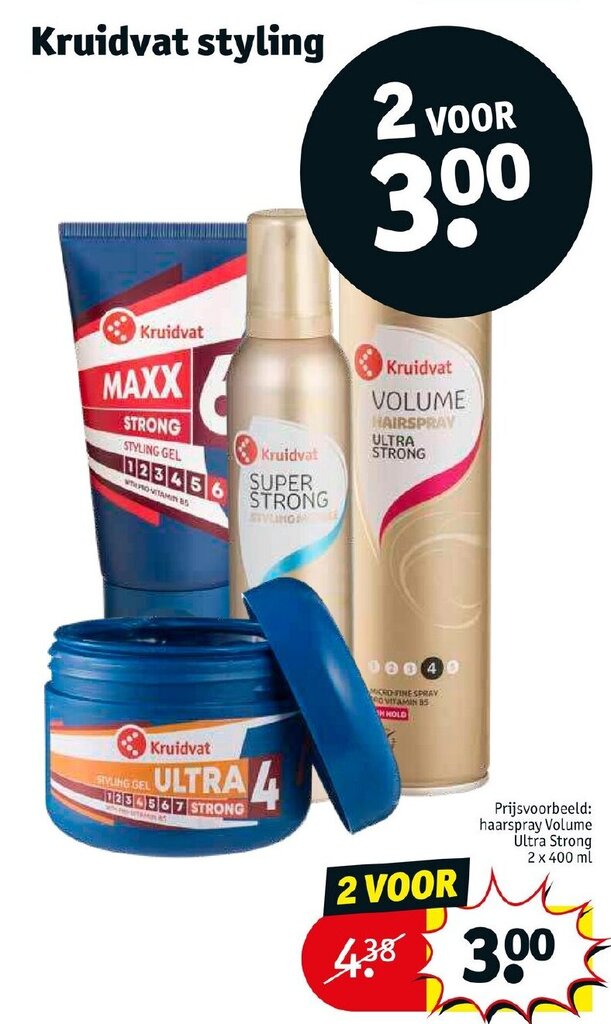 Kruidvat styling aanbieding bij Kruidvat