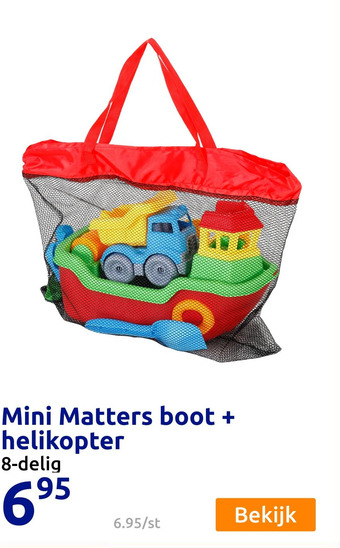 Action Mini Matters boot + helikopter aanbieding