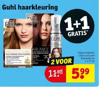 Kruidvat Guhl haarkleuring 1+1 gratis aanbieding