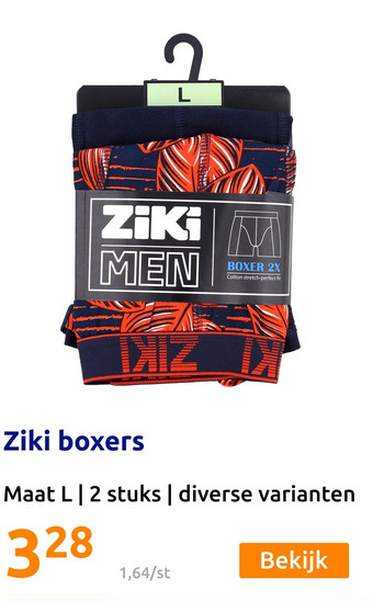 Action Ziki boxers aanbieding