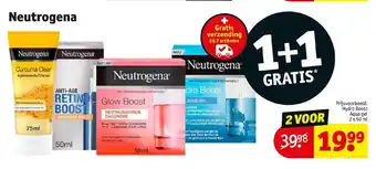 Kruidvat Neutrogena 1+1 gratis aanbieding