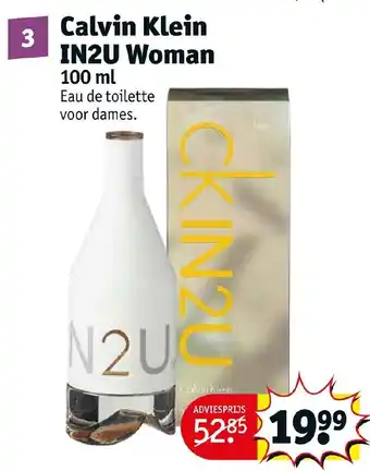 Kruidvat Calvin klein in2u woman 100ml aanbieding