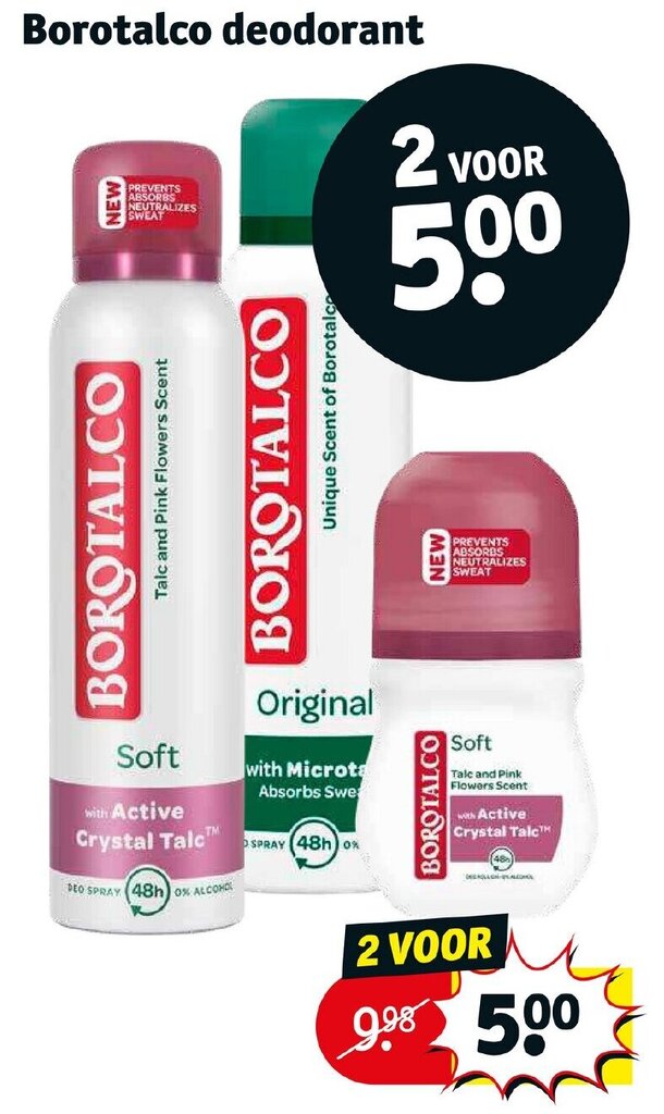Borotalco deodorant aanbieding bij Kruidvat