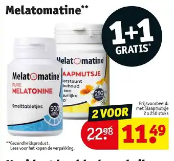 Kruidvat Melatomatine 1+1 gratis aanbieding