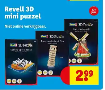 Kruidvat Revell 3D mini puzzel aanbieding