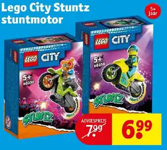 Kruidvat Lego city stuntz stuntmotor aanbieding