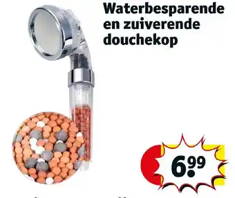 Kruidvat Waterbesparende en zuiverende douchekop aanbieding
