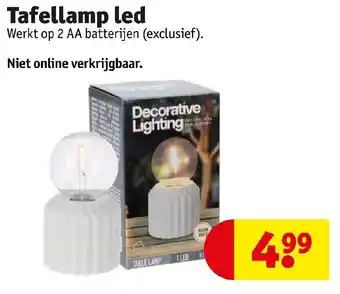 Kruidvat Tafellamp led aanbieding