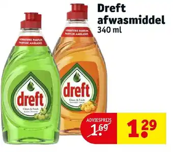 Kruidvat Dreft afwasmiddel 340ml aanbieding