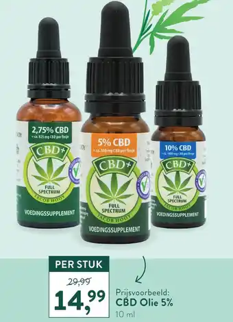 Holland & Barrett CBD olie 5% 10 ml aanbieding