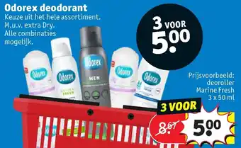 Kruidvat Odorex deodorant 3x50ml aanbieding