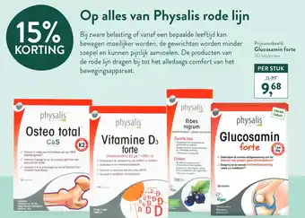 Holland & Barrett Physalis rode lijn Glucosamin forte aanbieding