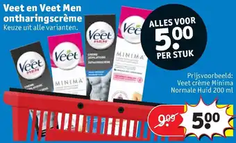 Kruidvat Veet en Veet Men ontharingscreme 200 ml aanbieding