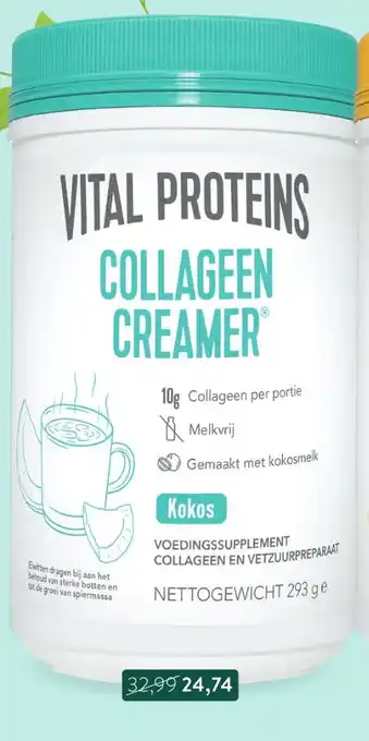 Holland & Barrett Vital proteins collageen creamer kokos aanbieding