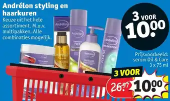 Kruidvat Andrelon styling en haarkuren 75ml aanbieding