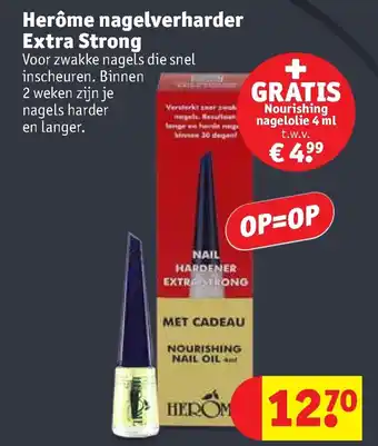 Kruidvat Herome nagelverharder Extra Strong aanbieding