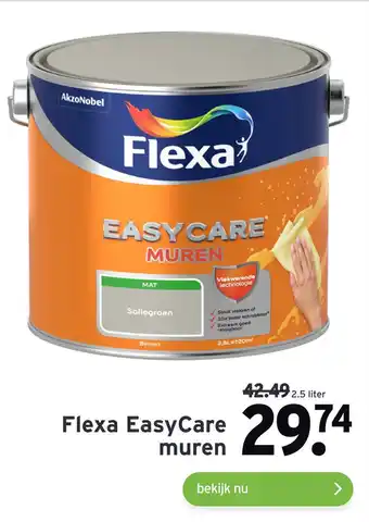 GAMMA Flexa easycare muren 2,5 liter aanbieding