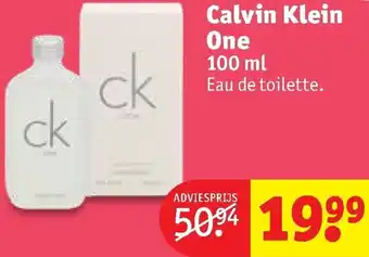 Kruidvat Calvin Klein One 100ml aanbieding